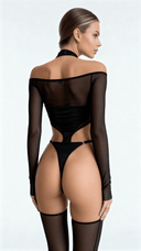 Cut Black Aura - Lingerie Set